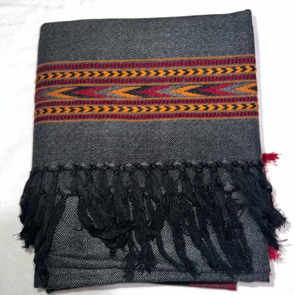 yak wool shawl, woolen throw, blanket scarf